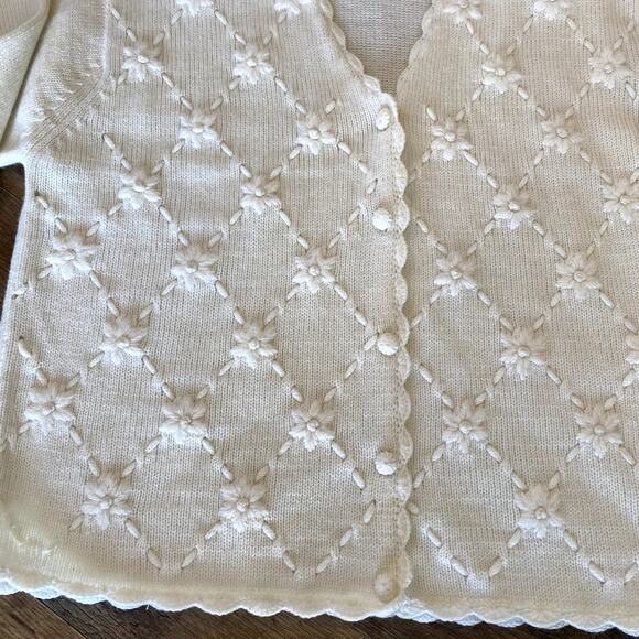 Karen Scott Cream Crew Neck Sweater - Picture 4 of 8